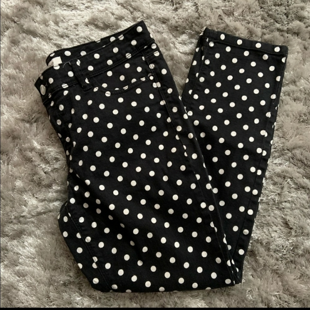 White House Black Market Polka dot Jeans